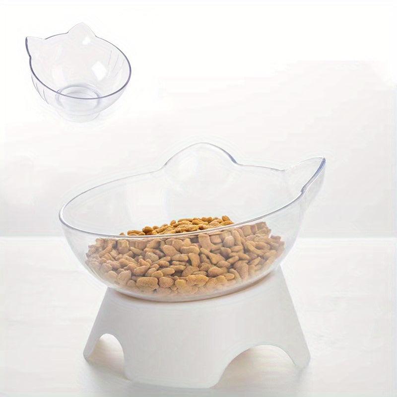 Cat Ear Shape Pet Feeding Bowl - Neck Protection & Healthy Eating
