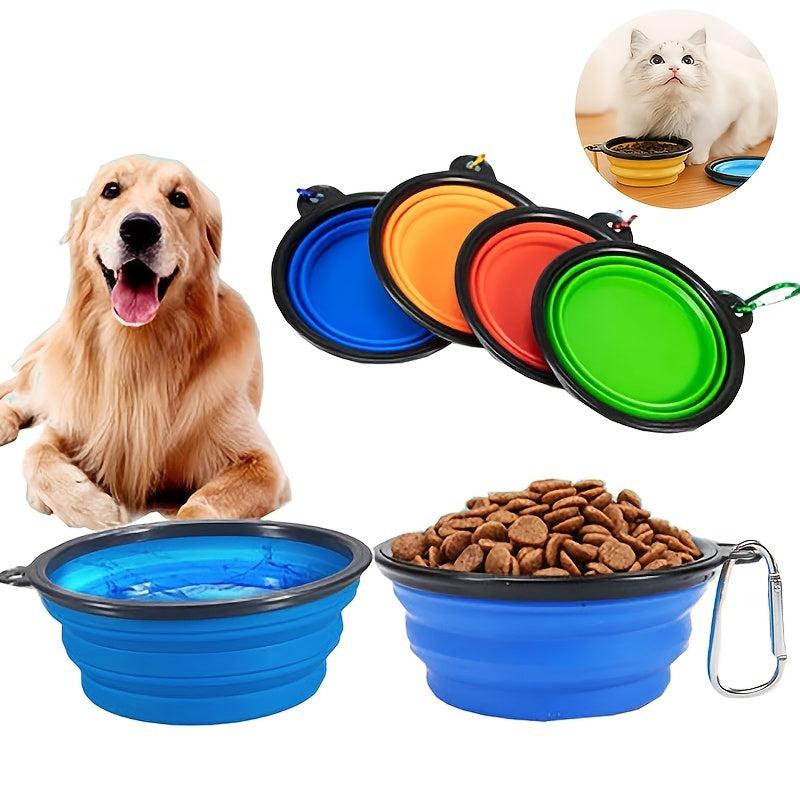Portable Anti-Slip Silicone Pet Feeder Bowl for Easy Eating & Drinking
