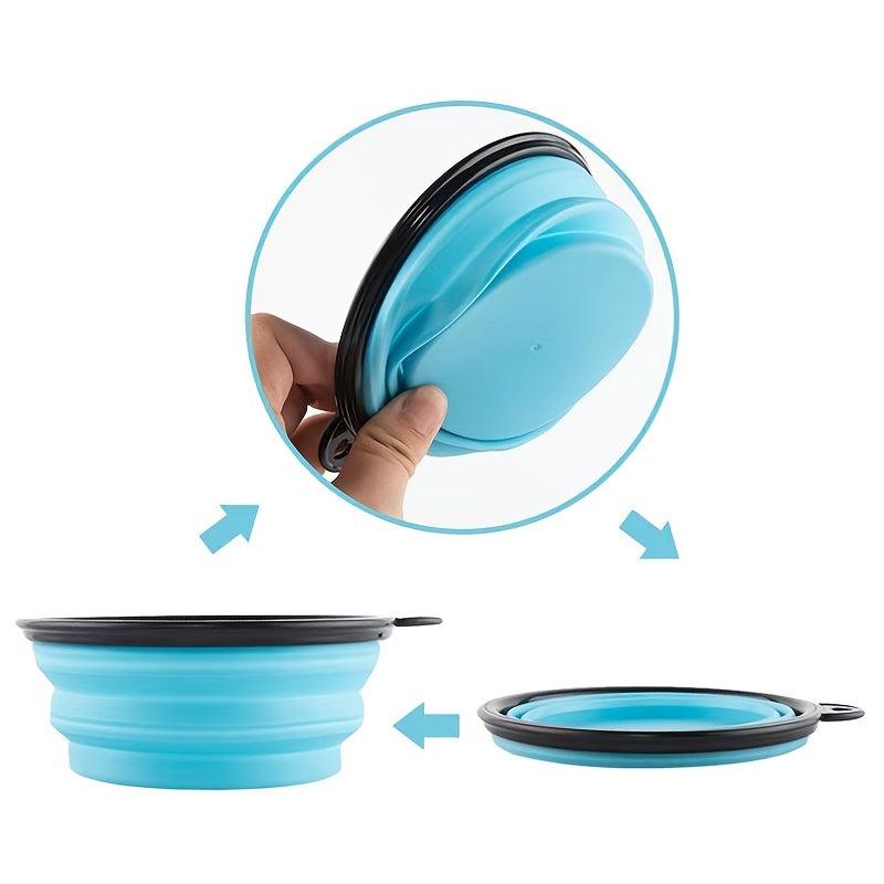Portable Anti-Slip Silicone Pet Feeder Bowl for Easy Eating & Drinking