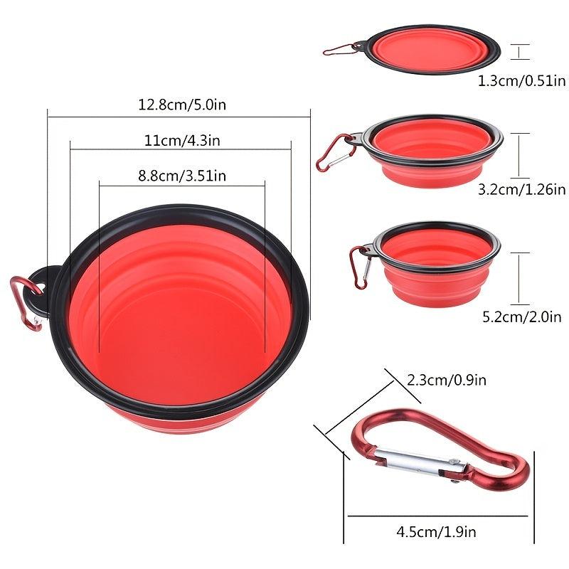 Portable Anti-Slip Silicone Pet Feeder Bowl for Easy Eating & Drinking