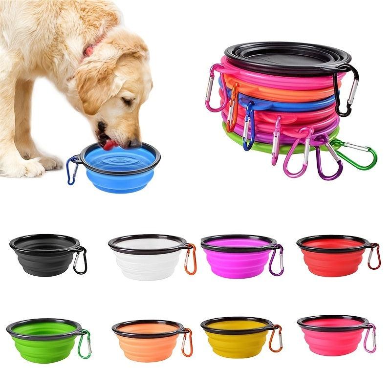 Portable Anti-Slip Silicone Pet Feeder Bowl for Easy Eating & Drinking