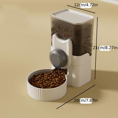 Hanging Auto Cat Food & Water Dispenser Gravity Pet Feeder & Waterer