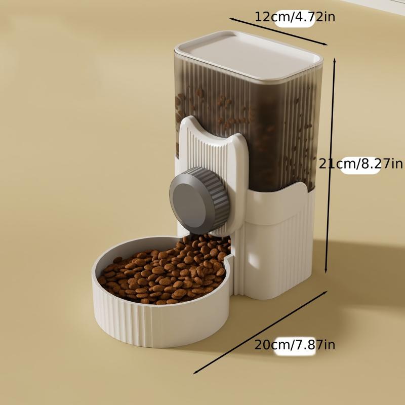 Hanging Auto Cat Food & Water Dispenser Gravity Pet Feeder & Waterer