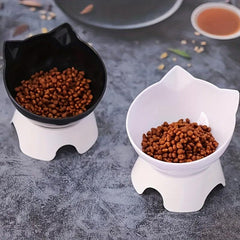Raised Pet Bowl for Cat & Dog Neck Protection