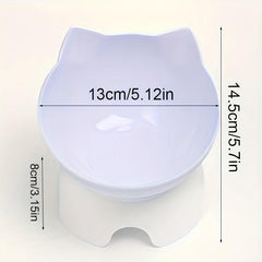 Raised Pet Bowl for Cat & Dog Neck Protection