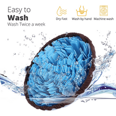 Dog Snuffle Mat Washable Interactive Slow Feeder Bowl