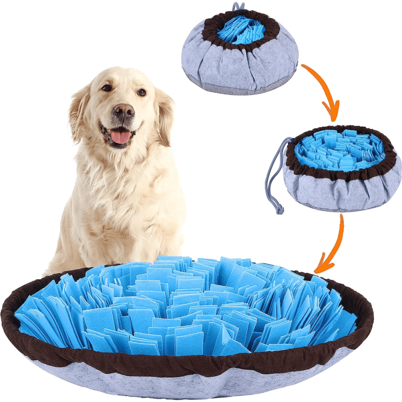 Dog Snuffle Mat Washable Interactive Slow Feeder Bowl