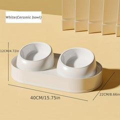 Non-Mess Ceramic Pet Bowl for Dogs and Cats
