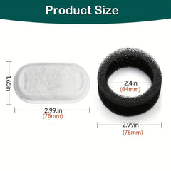 4 Foam Filters Replacement for 67oz Cat Water Fountain