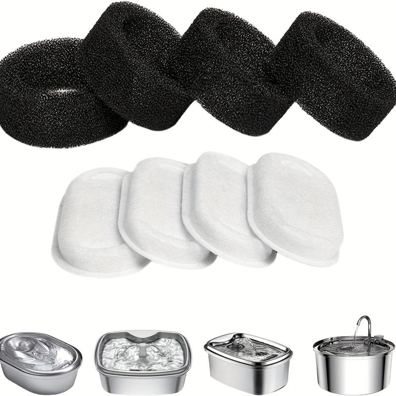 4 Foam Filters Replacement for 67oz Cat Water Fountain