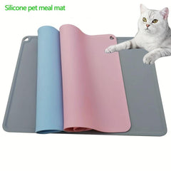 Foldable Silicone Cat Food Mat Waterproof Non-slip