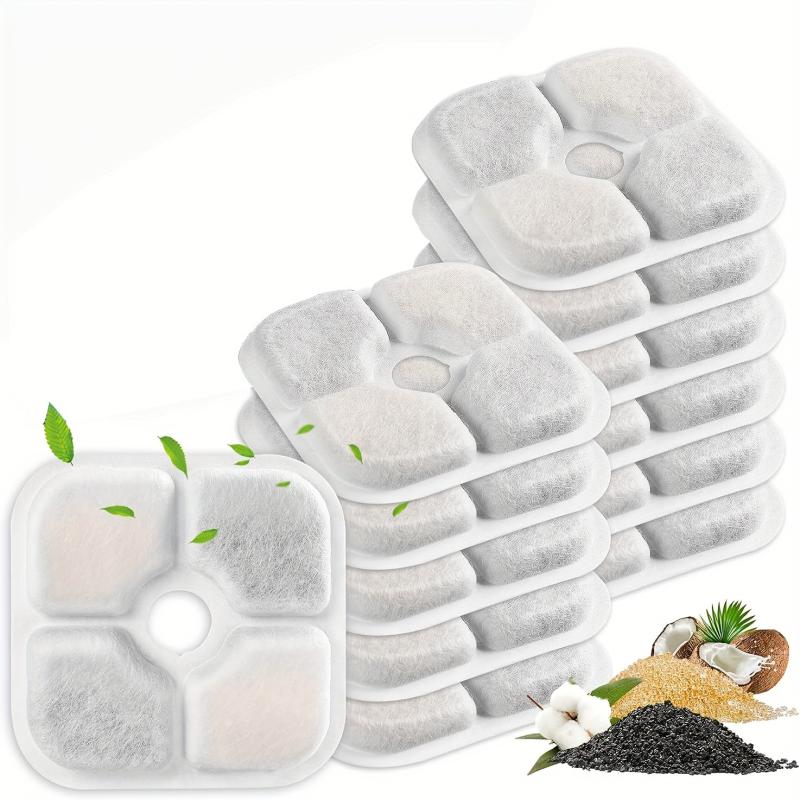 12 Pack Cat Water Fountain Replacement Filters for 2.5L Fountains