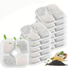 12 Pack Cat Water Fountain Replacement Filters for 2.5L Fountains