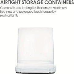 Airtight Pet Food Storage Containers 4-Pack 2.5L BPA Plastic w/ Labels & Marker