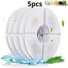 Round Cat Water Fountain Filters For Automatic Pet Water Fountain