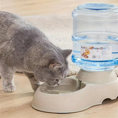 Automatic Dog Food Water Dispenser Gravity Dog Water And Food Feeder