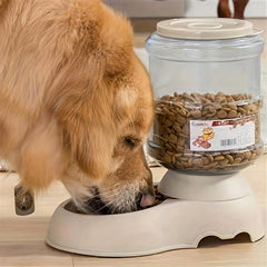 Automatic Dog Food Water Dispenser Gravity Dog Water And Food Feeder