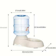 Automatic Dog Food Water Dispenser Gravity Dog Water And Food Feeder