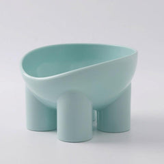 Elevated Cat Food and Water Bowls with Plastic Neck Protector