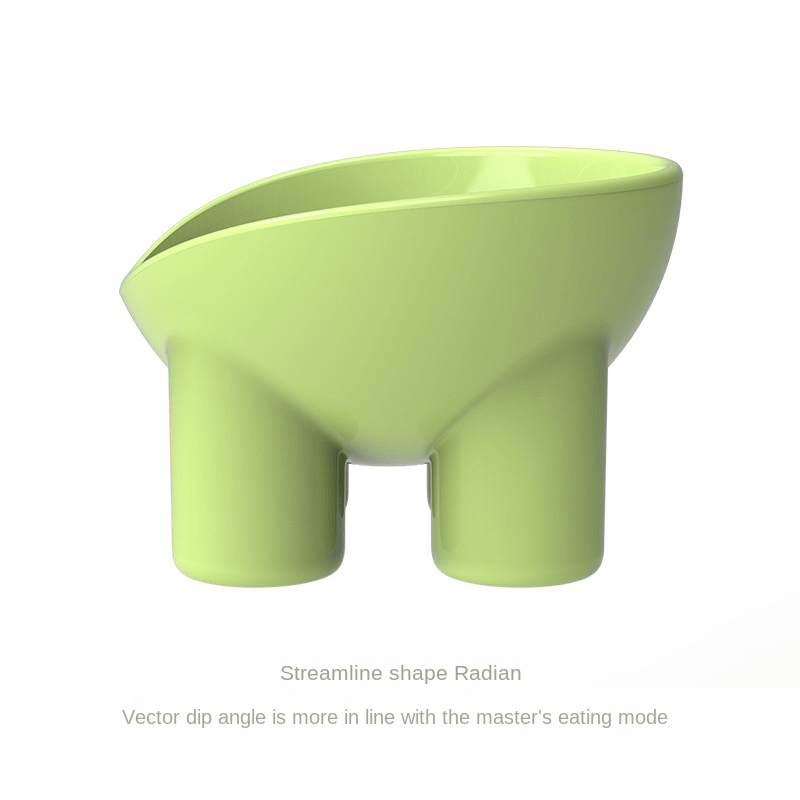 Elevated Cat Food and Water Bowls with Plastic Neck Protector