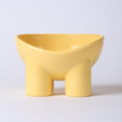 Elevated Cat Food and Water Bowls with Plastic Neck Protector