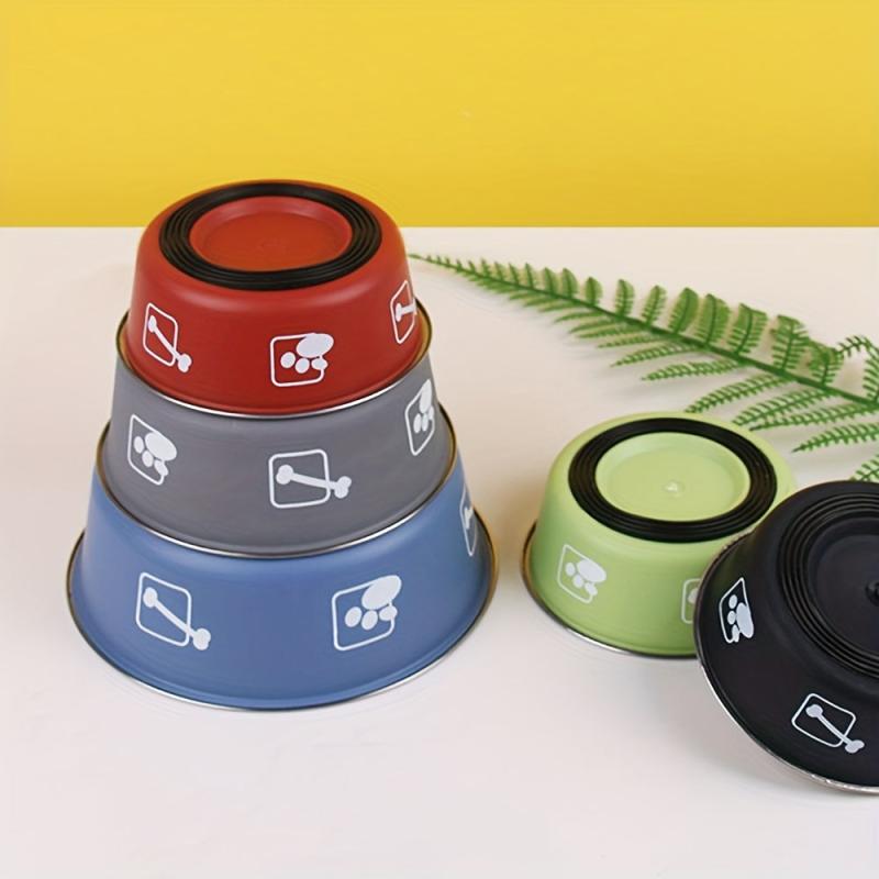 Stainless Steel Double Layer Pet Feeding Bowl - Non Slip