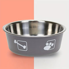 Stainless Steel Double Layer Pet Feeding Bowl - Non Slip