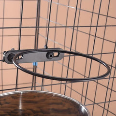 Stainless Steel Pet Hanging Water Dispenser Non Slip Cat Dog Water Feeder