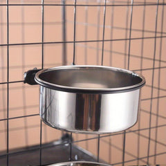 Stainless Steel Pet Hanging Water Dispenser Non Slip Cat Dog Water Feeder