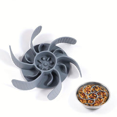 Silicone Spiral Slow Feeder Dog Bowl Insert with Suction Cups
