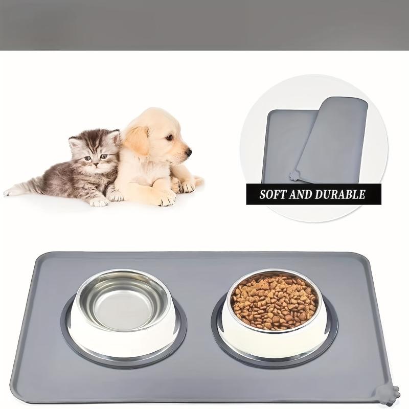 Silicone Dog Food Mat Non-stick Waterproof Anti-skip Pet Feeding Mat
