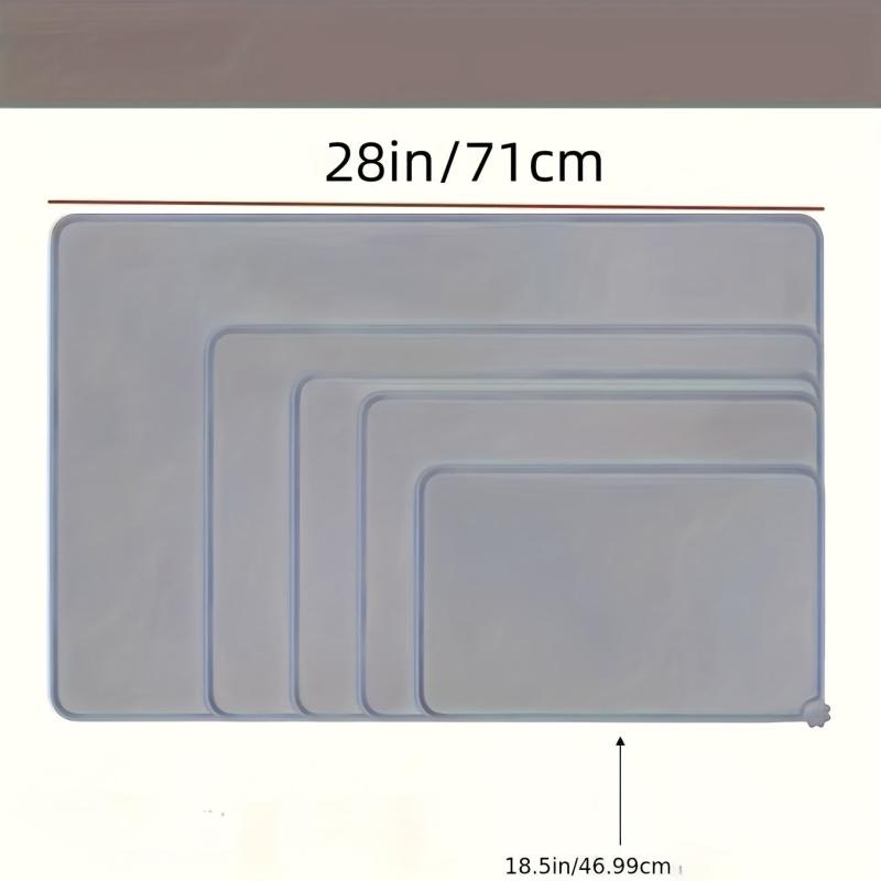 Silicone Dog Food Mat Non-stick Waterproof Anti-skip Pet Feeding Mat