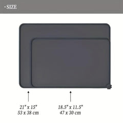 Non Slip Silicone Pet Food Mat Waterproof Easy to Clean Dogs Cats
