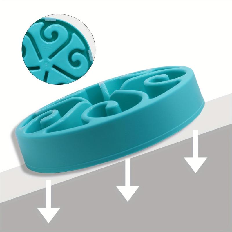 Plastic Slow Feeder Dog Bowl Anti-choking Dog Food Puzzle Bowl