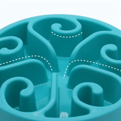 Plastic Slow Feeder Dog Bowl Anti-choking Dog Food Puzzle Bowl