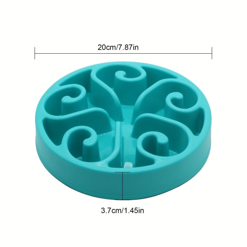 Plastic Slow Feeder Dog Bowl Anti-choking Dog Food Puzzle Bowl