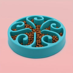Plastic Slow Feeder Dog Bowl Anti-choking Dog Food Puzzle Bowl