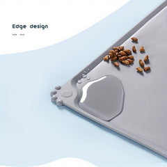 Silicone Dog Placemat Waterproof Non-slip Pet Bowl Mat