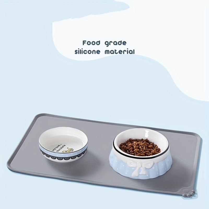 Silicone Dog Placemat Waterproof Non-slip Pet Bowl Mat