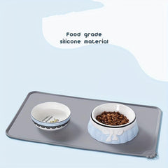 Silicone Dog Placemat Waterproof Non-slip Pet Bowl Mat