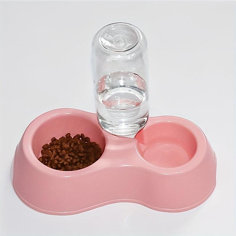 Double Bowls Plastic Automatic Water Dispenser for Indoor Dogs