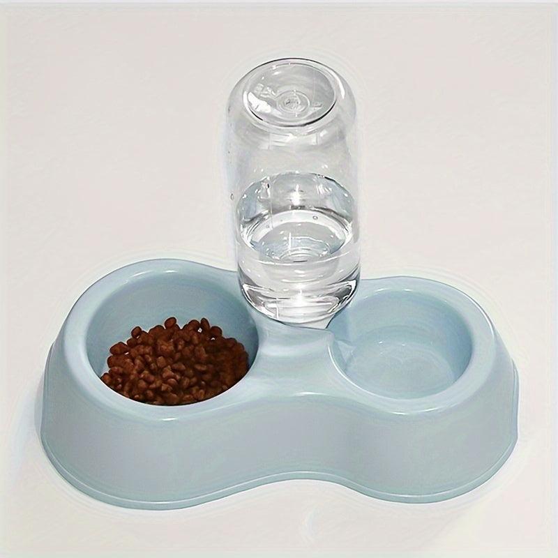 Double Bowls Plastic Automatic Water Dispenser for Indoor Dogs