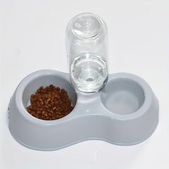 Double Bowls Plastic Automatic Water Dispenser for Indoor Dogs