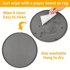 Silicone Pet Placemat Prevent Spills Easy to Clean
