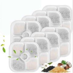8 Pack Triple Filter Cat Water Fountain Replacement Filters