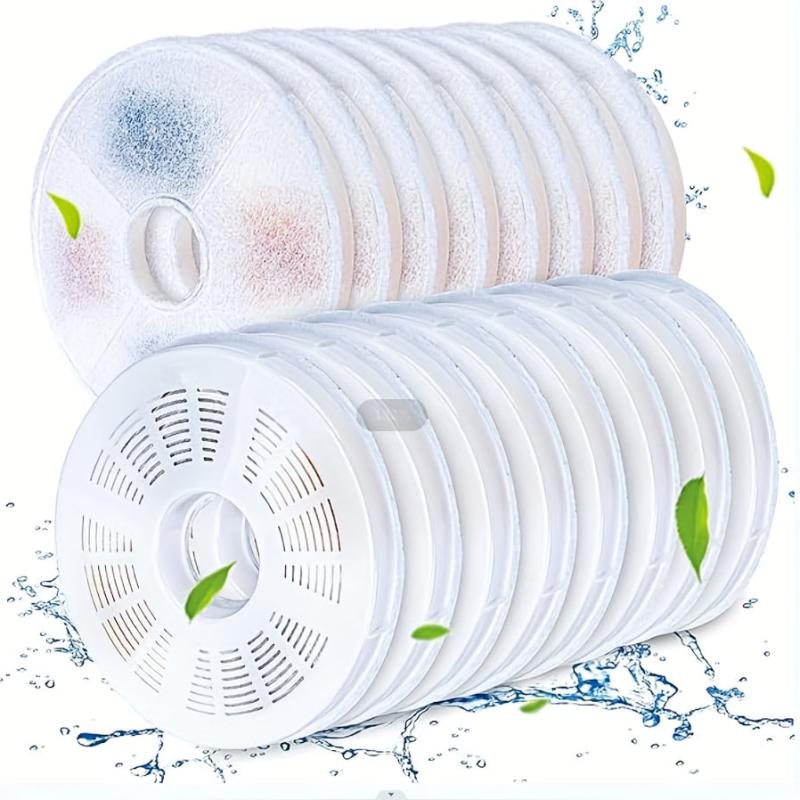 8 Pack Cat Water Fountain Filters Triple Filtration System