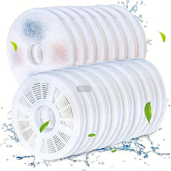 8 Pack Cat Water Fountain Filters Triple Filtration System