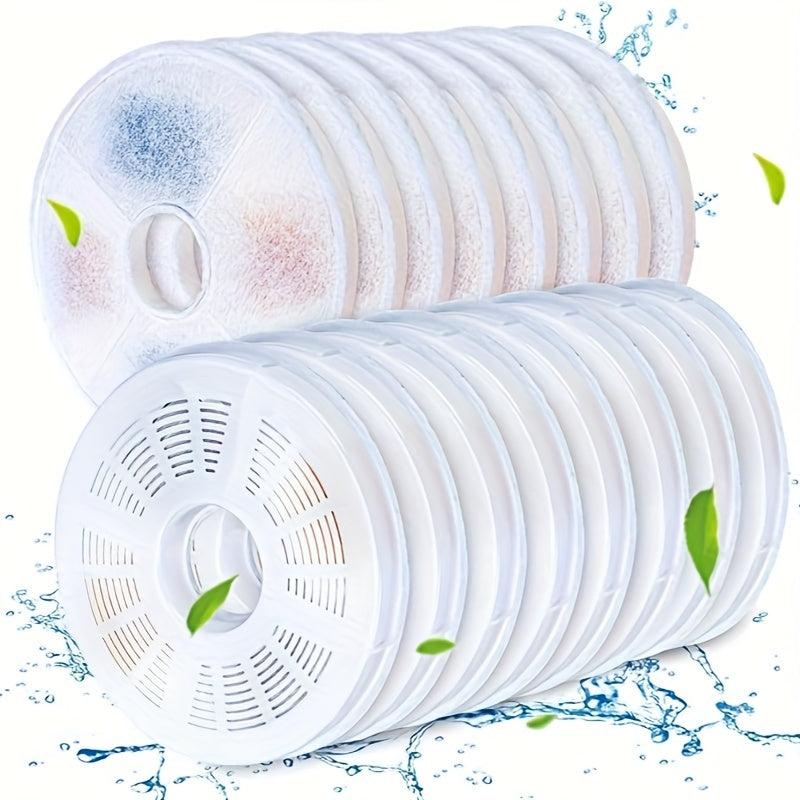 8 Pack Cat Water Fountain Filters Triple Filtration System