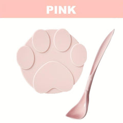 Silicone Pet Can Cover with Spoon