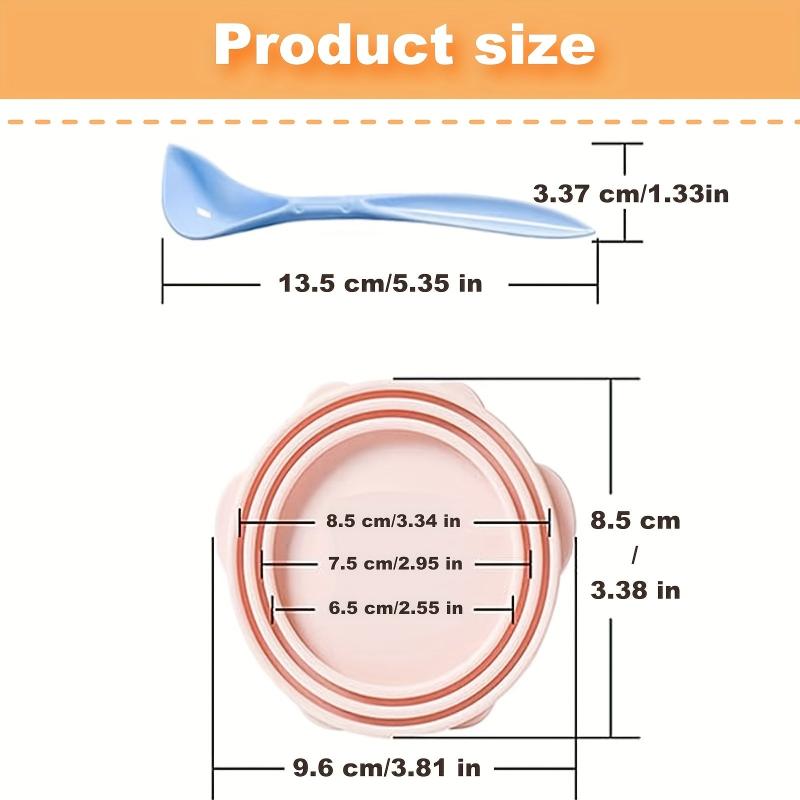 Silicone Pet Can Cover with Spoon